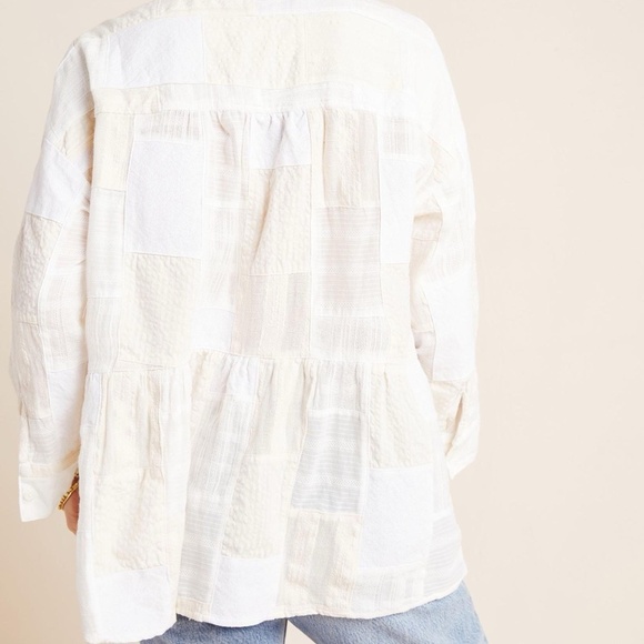 NWT Anthropologie Maeve Zoe Patchwork Swing Top Small - Picture 6 of 11